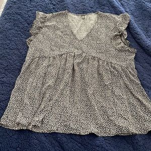 Shein Printed Peplum Top